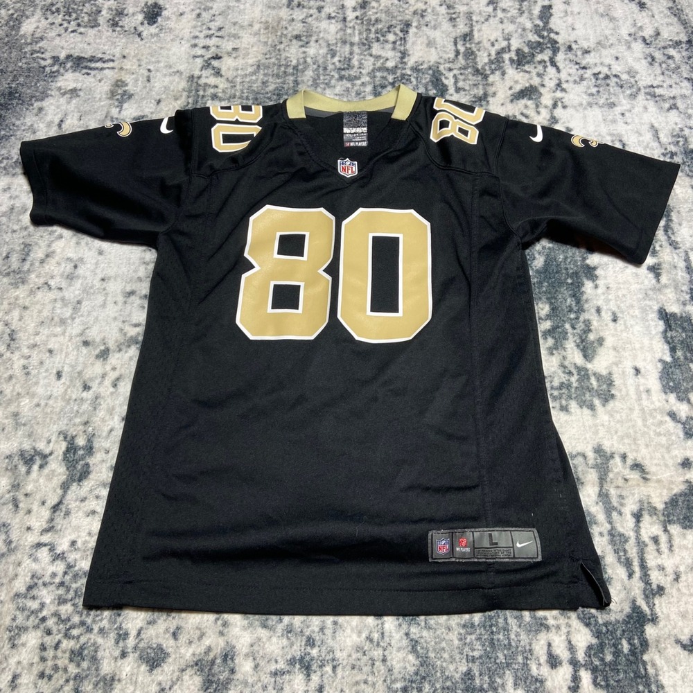 Nike New Orleans Saints Jimmy Graham 80 Jersey Womens Large Black NFL Football